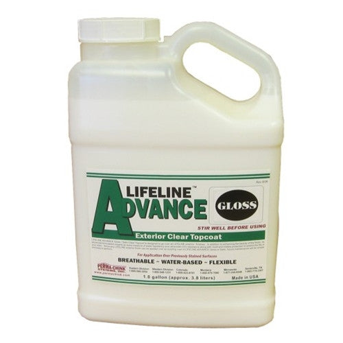 Lifeline Advance: Clear Exterior Top Coat for Use Over Exterior Stain
